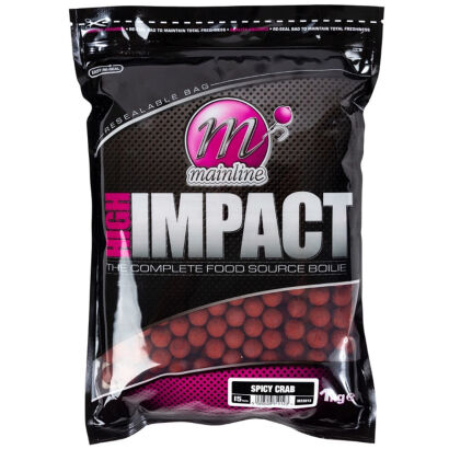 Kulki Mainline High Impact The Complete Food Boilies Spicy Crab 15mm 1kg