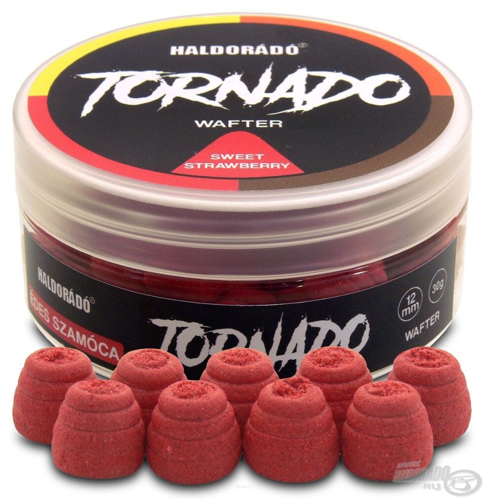 Wafter Haldorado TORNADO 12mm - Sweet Strawberry, przynęty do metody, przynęty na karpia, skuteczne przynęty