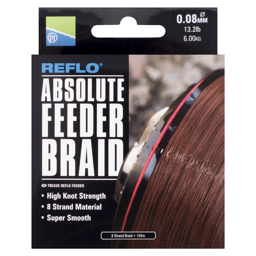 Plecionka Preston Reflo Absolute Feeder Braid 150m 0,08mm