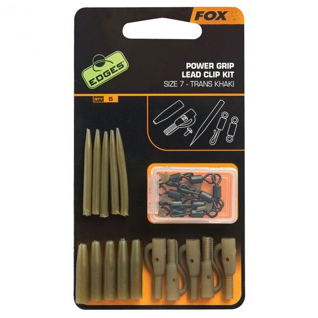 Zestaw FOX Bezpieczny klips Power Grip Lead Clip kit CAC638