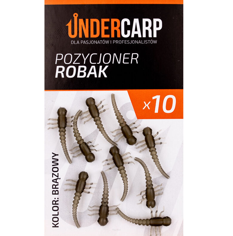 Pozycjoner haczyka Undercarp Robak brązowy op.10szt.