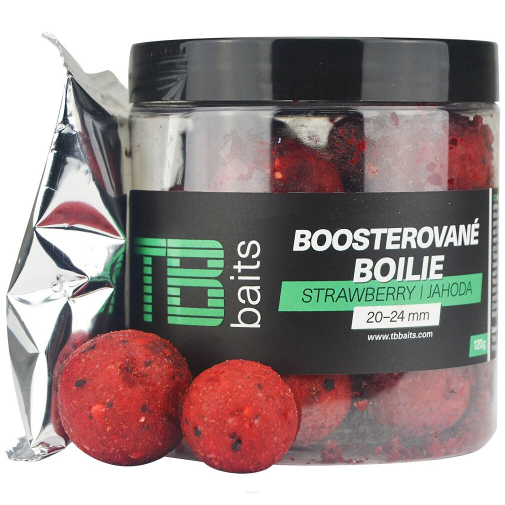 Kulki TB Baits Boosted Strawberry 120g 20-24mm