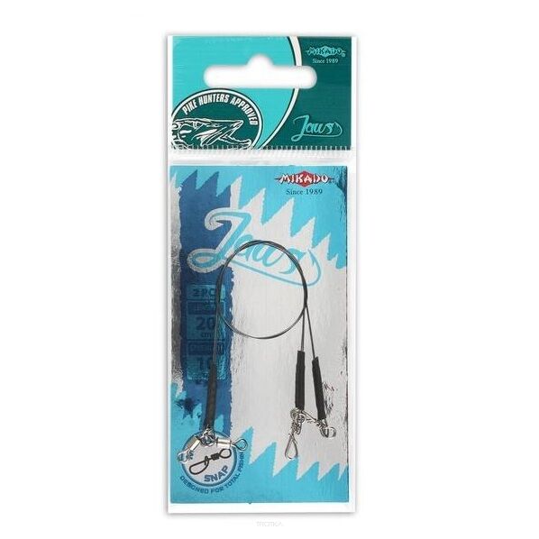 Przypon tytanowy Mikado Jaws 25cm/18kg 2szt. ZGJ03-25-18