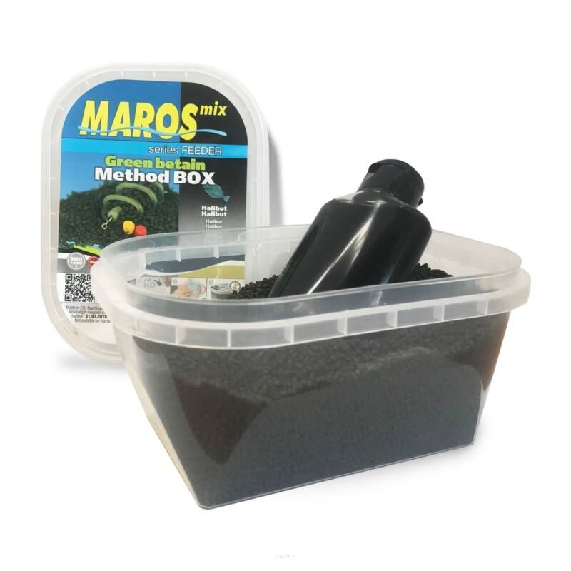 Pellet Maros-Mix Method Box + Liquid - Green Betaine&Halibut