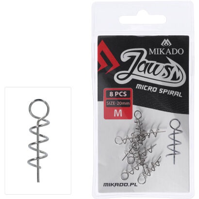 Wkręty Mikado Do Przynęt Miękkich Jaws Micro Spiral Xs 10mm