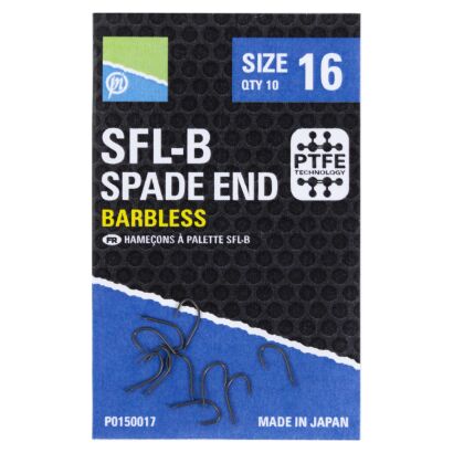 Haczyki Preston SFL-B Barbless Spade End - 14