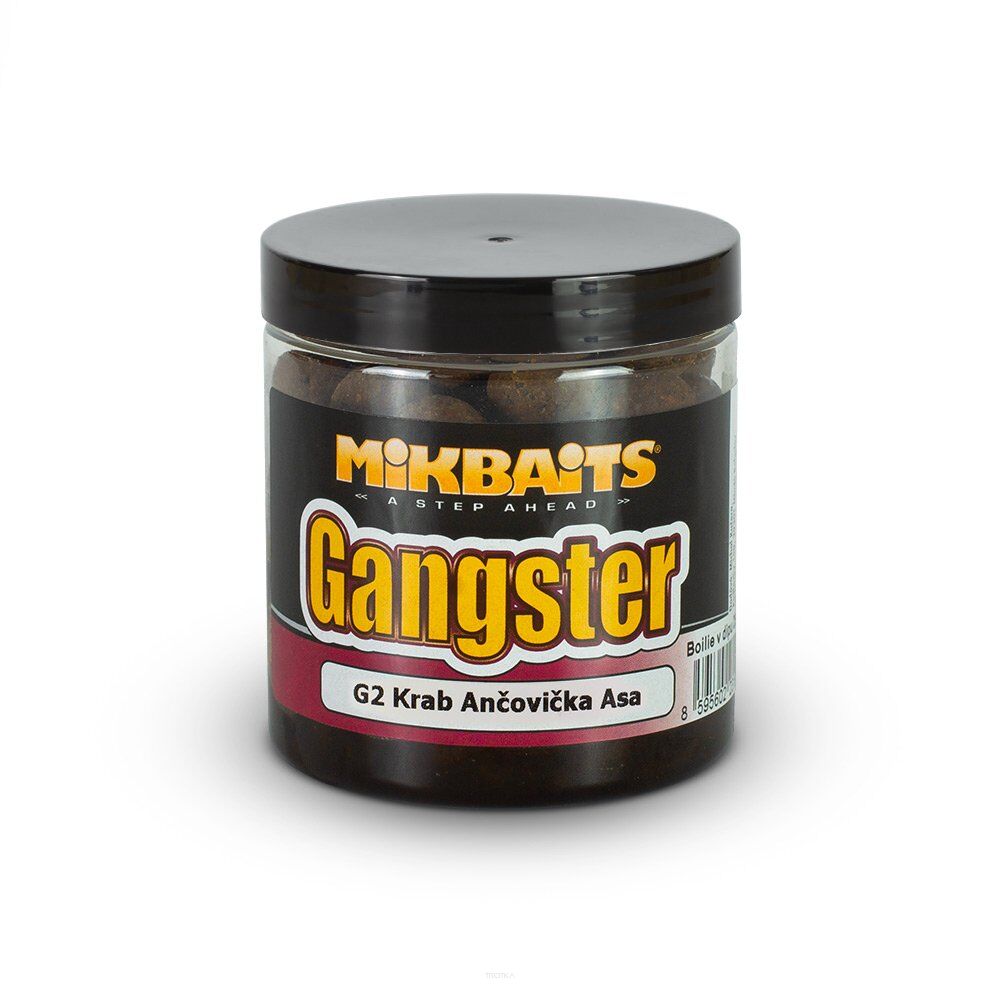 Kulki haczykowe w dipie MikBaits Gangster boilies 250ml - G2 Crab Anchovy Asafoetida 20mm