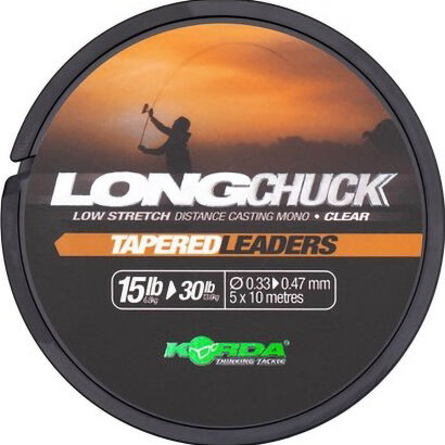 Strzałówka Korda LongChuck Tapered Leaders 15-30lb/0.33-0.47mm