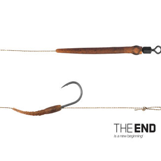 Przypony Włosowe Delphin The End Skin Rig / 2szt 20cm/25lbs/4 - 2