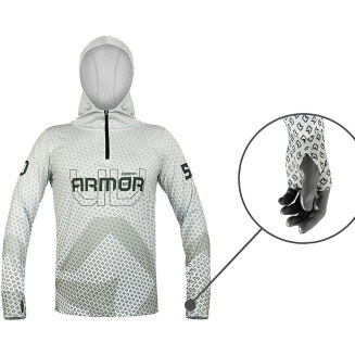 Bluza Z Kapturem Delphin Uv Armor 50+ Olive - S - 4