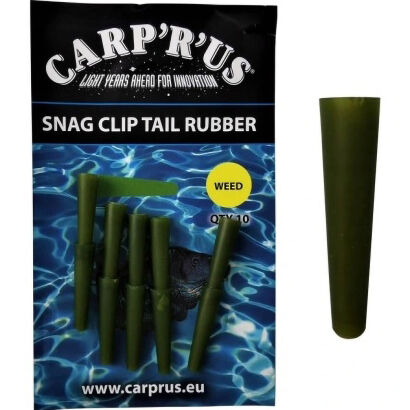 Nasadki Carp'R'Us Snag Clip Tail Rubbers Green/Weed