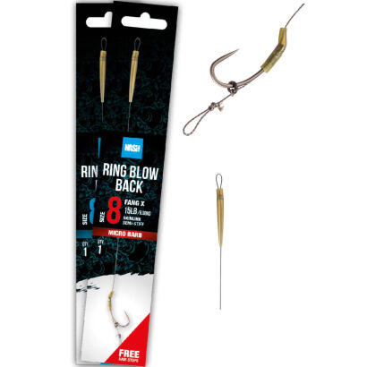 Przypon Nash Ring Blow Back Rig Barbless - 8