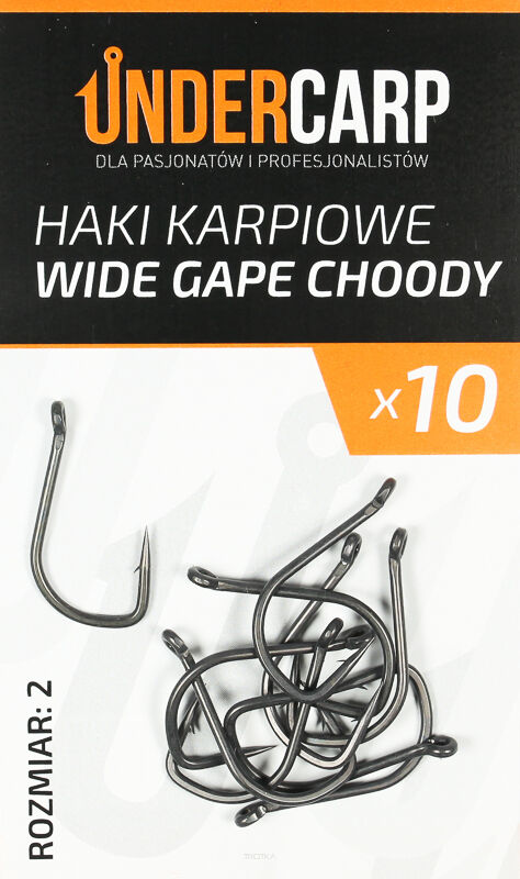 Teflonowe haki karpiowe WIDE GAPE CHODDY 2