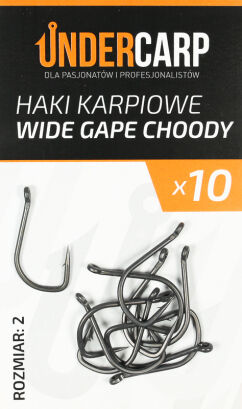 Teflonowe haki karpiowe WIDE GAPE CHODDY 2