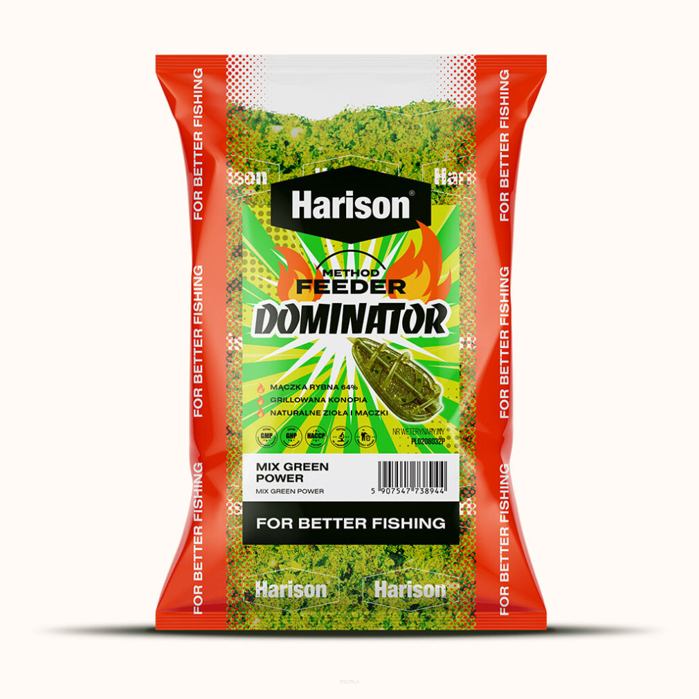 Zanęta Harison Method Feeder Dominator 750g - Green Power