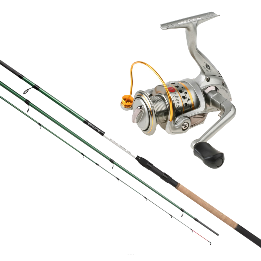Zestaw Wędka Mikado Bixlite Method Feeder 3,30m 80g + Kołowrotek Mikado Shinju 4004 FD