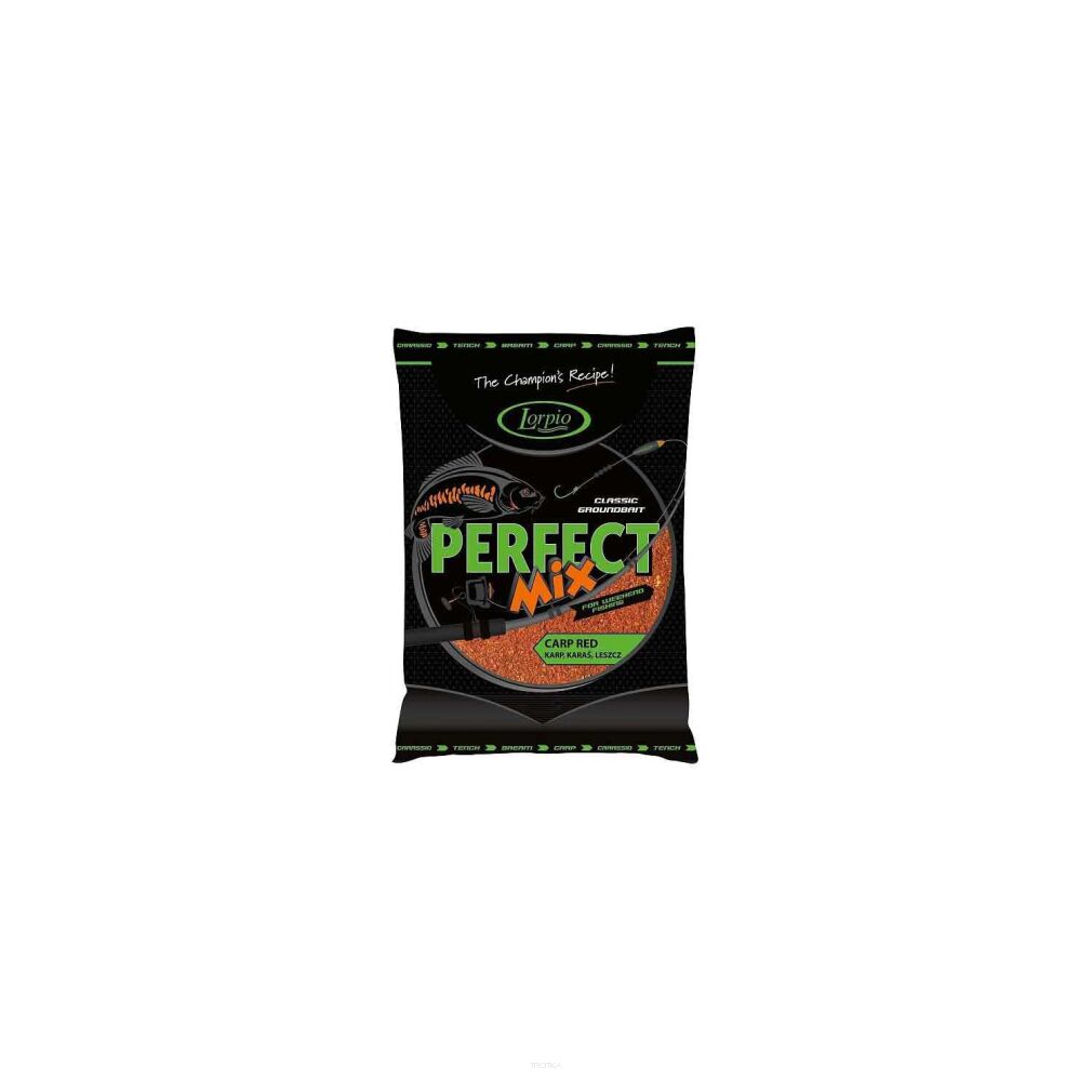 Zanęta Lorpio Perfect Mix - Carp Red 1kg, tania zanęta skuteczna do połowu karpi