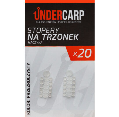 Stopery Under Carp na trzonek haczyka - przezroczysty