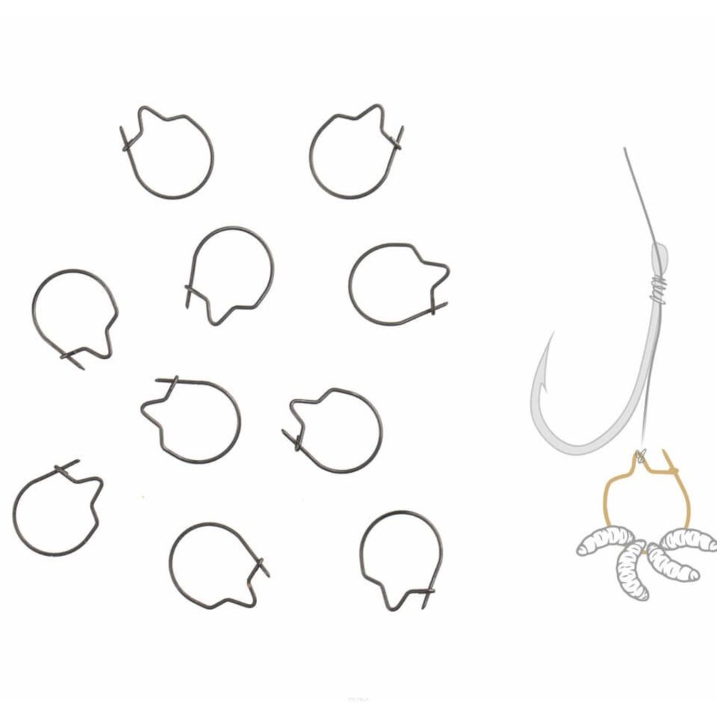 Klipsy Do Robaków Zfish Worm Clip M - 6mm