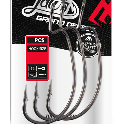 Haczyki Mikado Jaws Grand Offset 12/0