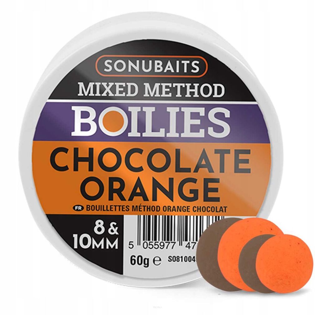 Sonubaits Mixed Method Boilies - Chocolate&Orange 8&10mm