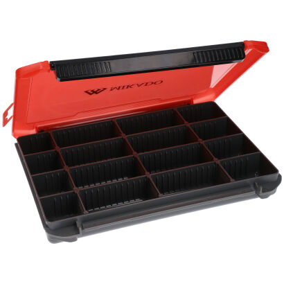 Pudełko Mikado Z Przegródkami Uac-H1902 20,5X15,5X3,5cm - M Czerwone