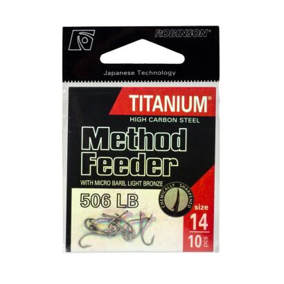 Haczyki do metody Robinson Titanium - Method Feeder 506LB #16