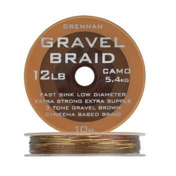 Plecionka przyponowa Drennan - Gravel Braid 10lb - 10m/4,5kg