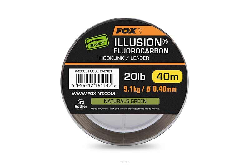 Fox Ilussion Fluorocarbon Hooklink Leader 0.40mm 40m