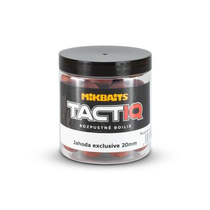 Kulki rozpuszczalne MikBaits TactiQ soluble boilies 250ml - Truskawka 20mm