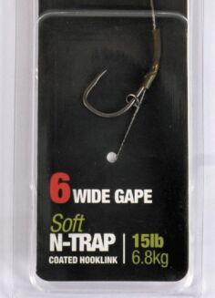 Przypon Korda DF Wide Gape 8 Barbed Soft N-Trap 15lb 6.8kg - 3