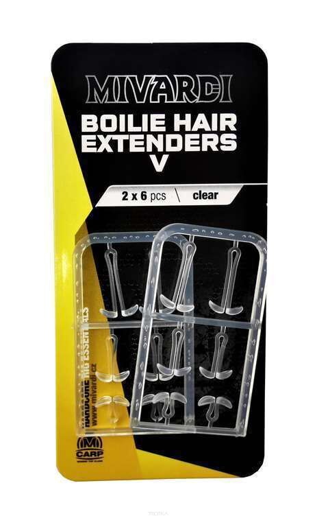 Mivardi Boilie Hair Extenders V Clear 2x6szt.