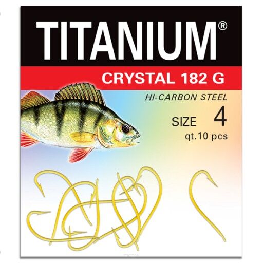 Haczyki Robinson Titanium - Crystal 182G - roz. 10 02-P-184G-10