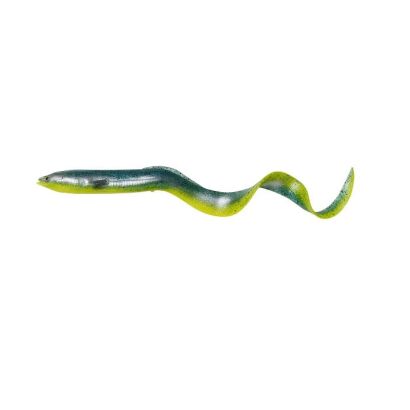 Guma Savage Gear Real Eel 15cm 12g Green Yellow Glitter