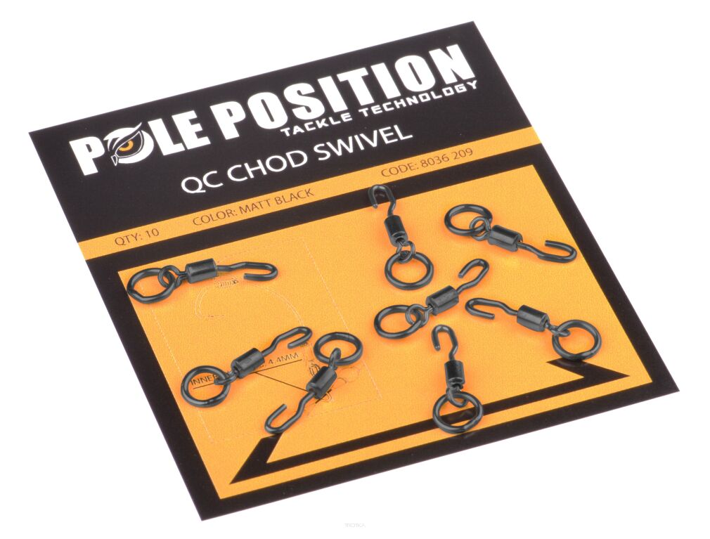 Pole Position QC Chod Swivel Matt Black Krętliki 10szt.