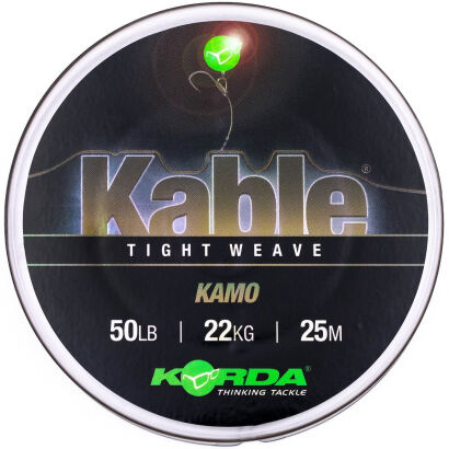 Leadcore Korda Kabel Tight Weave 25m Weed Kamo