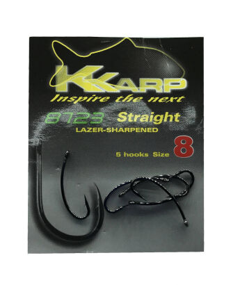 KKarp Haki karpiowe 8723 Straight r.8 Barbed 10szt.