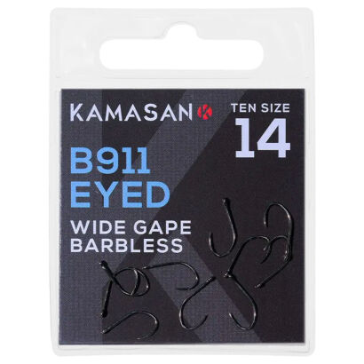 Haczyki Kamasan B911 Eyed Barbless - 12