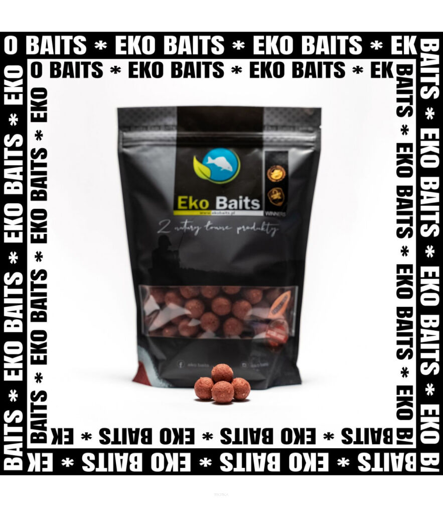 Kulki zanętowe Eko Baits Brown Truskawka 16mm 1kg