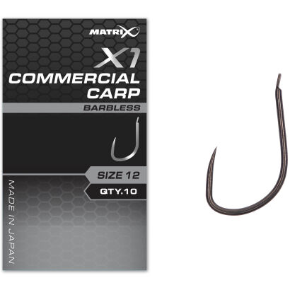 Haczyki Matrix X1 Commercial Carp Barbless - 18