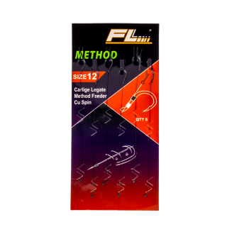 FL Method Feeder Strong bagnet r.12 0.14mm 6szt. przypony na plecionce