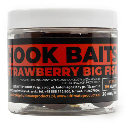 Kulki Haczykowe Ultimate Products Strawberry Big Fish 20mm