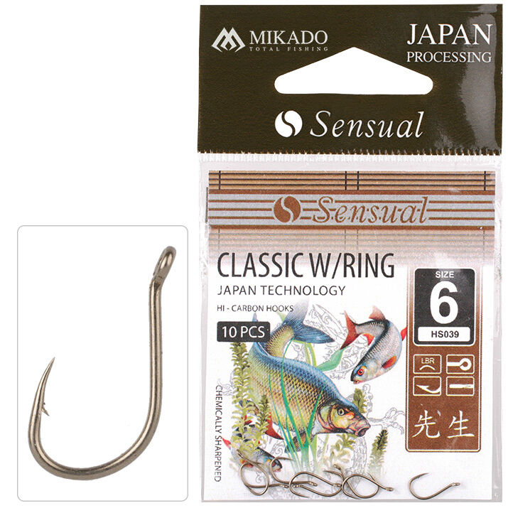 Haczyki Mikado Sensual - Classic w/ring #16 LBR