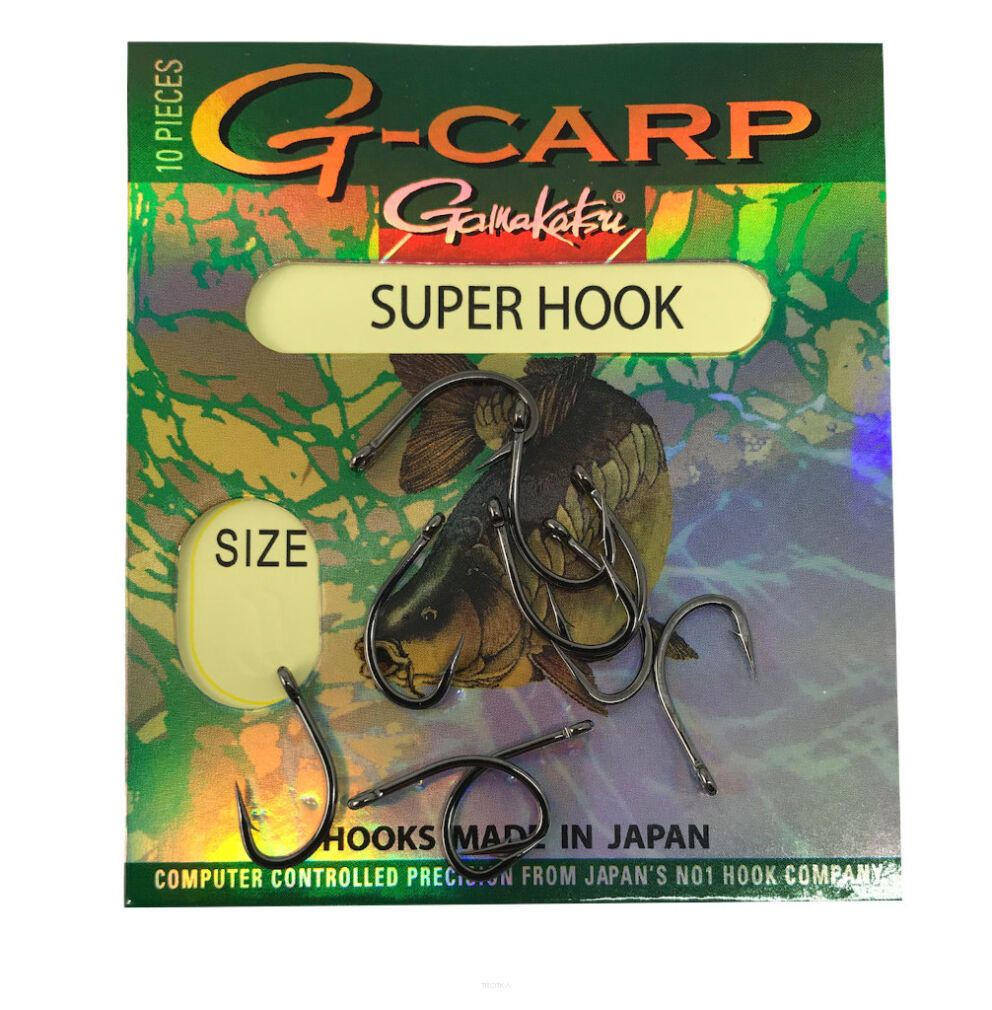 Gamakatsu Carp Super Hooks Black roz.4