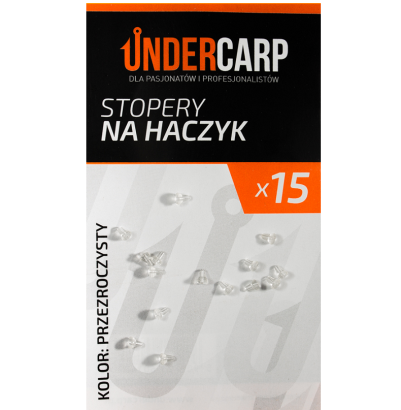 Stopery Undercarp na haczyk przezroczyste op.15szt