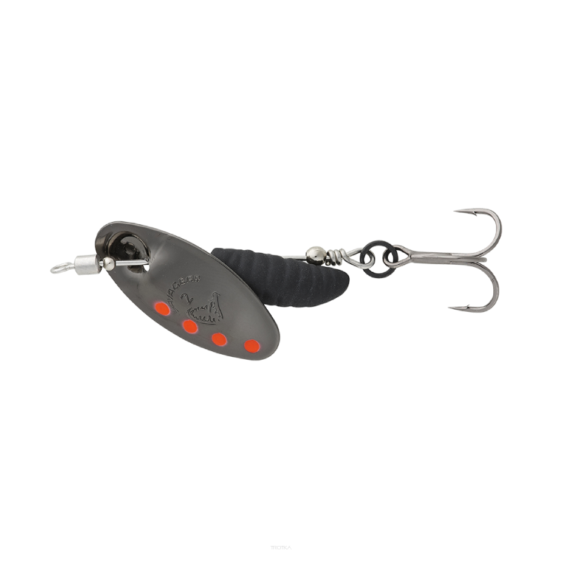 Savage Gear Grub Spinner 0 2.2g S Black Red Black obrotówka