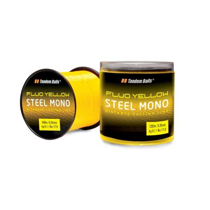 Żyłka Tandem Baits - Steel Mono fluo - żółta 600m/0,30mm