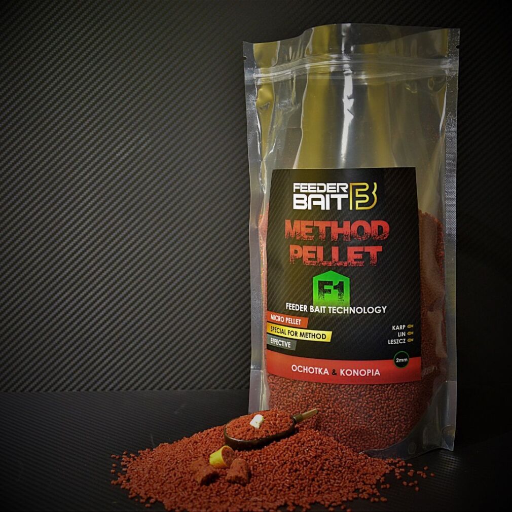 Pellet zanętowy Feeder Bait 2mm - F1 Ochotka&Konopia 0,8kg