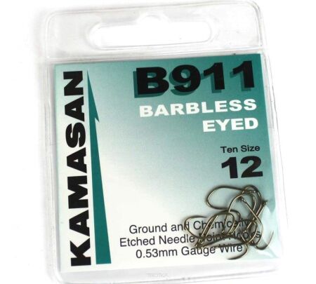 Haczyki Kamasan B911 Eyed Barbless rozmiar 14