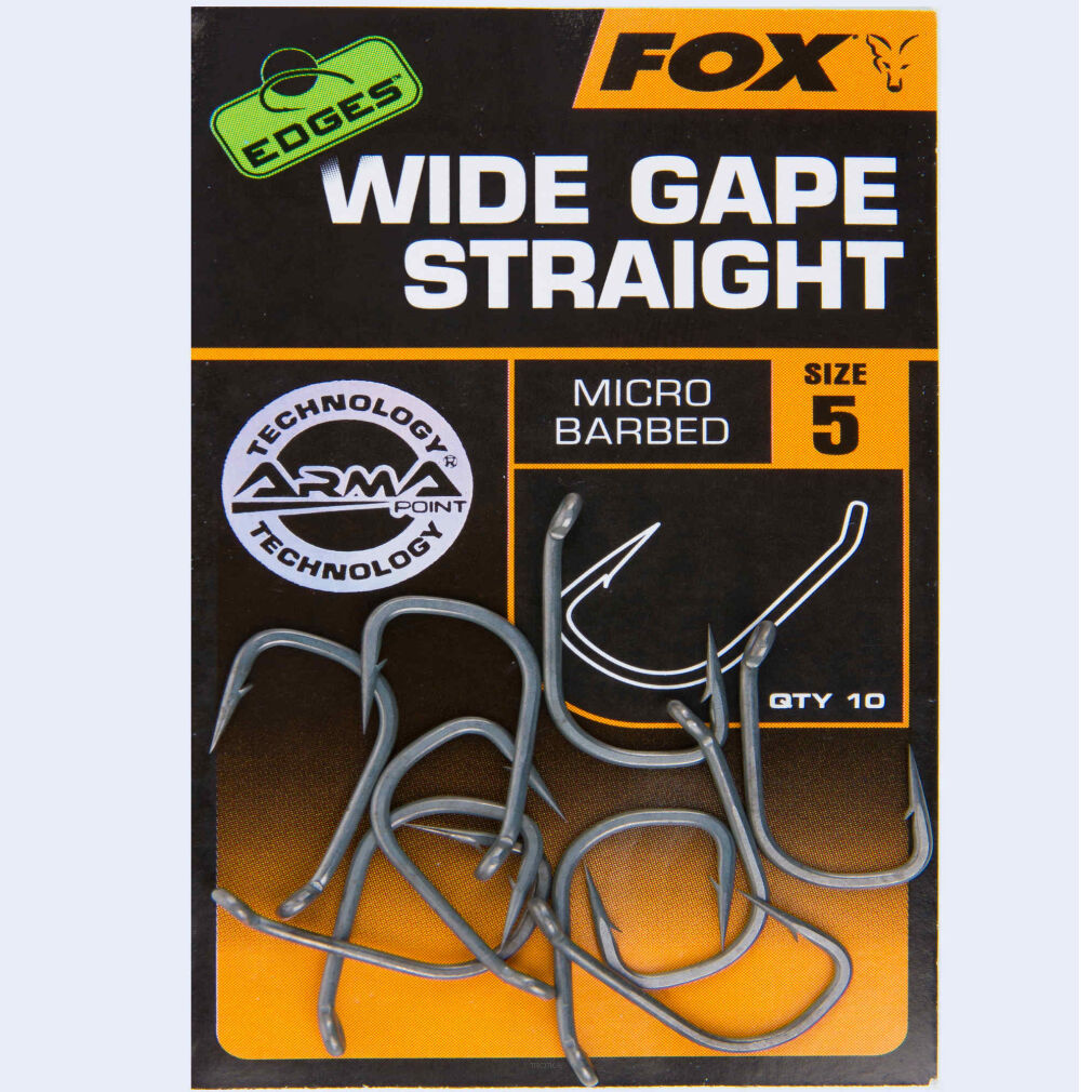 Haczyki Fox Edges Wide Gape Straight - rozmiar 4